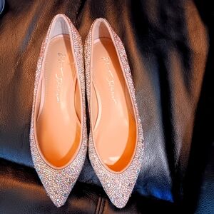 Betsey Johnson rhinestone flats